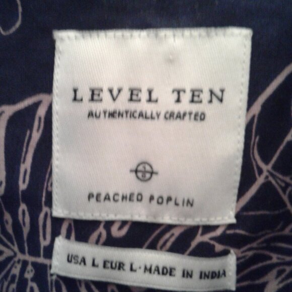 men's Level Ten short sleeve shirt pink beige large - Picture 3 of 4